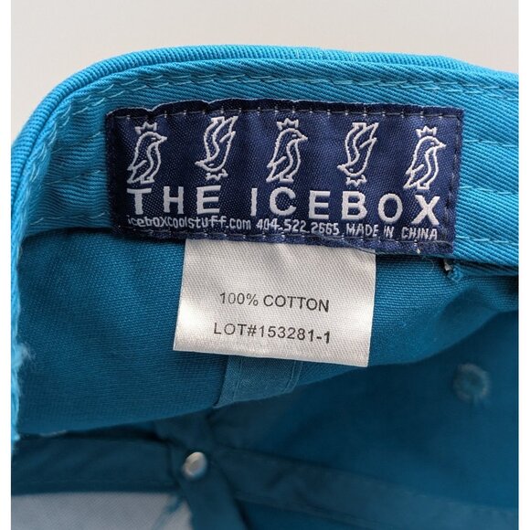 Tropical Smoothie Cafe Blue Teal Strap Back Hat Cap Employee Barista Fruit - Picture 5 of 5